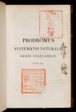 Prodromus systematis naturalis regni vegetabilis, sive enumeratio contracta ordinum generum specierumque plantarum huc usque cognitarum, juxta methodi naturalis normas digesta