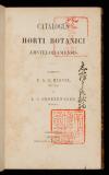 Catalogus Horti Botanici Amstelodamensis